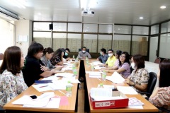 ประชุมคณะกรรมการความเสี่ยง สำนักงานอธิการบดี (5 เมษายน 2564)