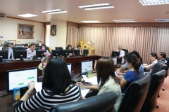 การประชุมการจัดทำกรอบอัตรากำลังพนักงานราชการ รอบที่ 4 ปีงบประมาณ พ.ศ. 2560 - 2563 หัวหน้าส่วนราชการและคณะทำงาน (1 เมษายน 2559)