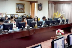 ประชุมติดตามความคืบหน้าการเสนอ เหตุผลความจำเป็นและภาระงานเพื่อกำหนดตำแหน่งสูงขึ้น ของสำนักงานอธิการบดี (11 มิถุนายน 2561)